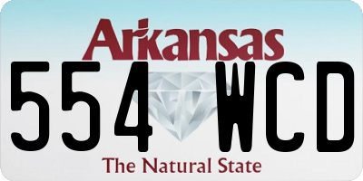 AR license plate 554WCD