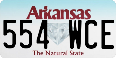 AR license plate 554WCE