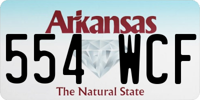 AR license plate 554WCF