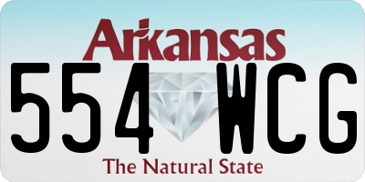 AR license plate 554WCG