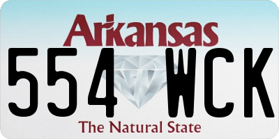 AR license plate 554WCK