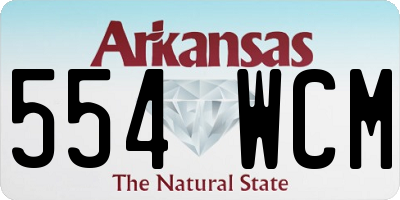AR license plate 554WCM