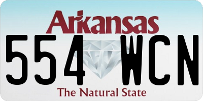 AR license plate 554WCN