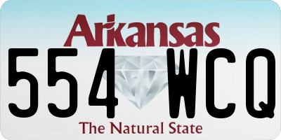 AR license plate 554WCQ