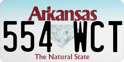 AR license plate 554WCT