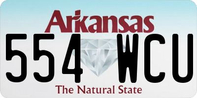 AR license plate 554WCU