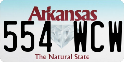 AR license plate 554WCW