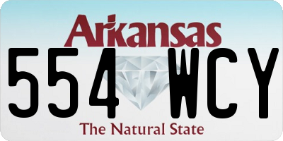 AR license plate 554WCY
