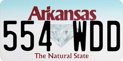 AR license plate 554WDD