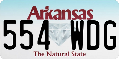 AR license plate 554WDG