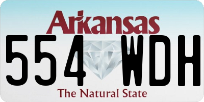AR license plate 554WDH