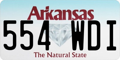 AR license plate 554WDI