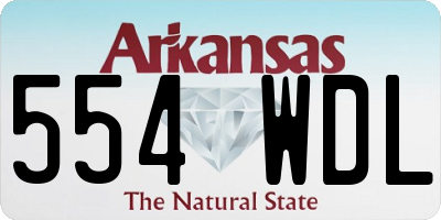 AR license plate 554WDL