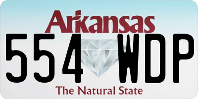 AR license plate 554WDP