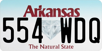 AR license plate 554WDQ