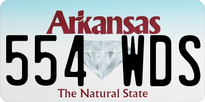 AR license plate 554WDS