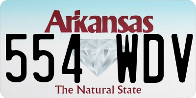AR license plate 554WDV
