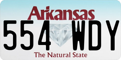 AR license plate 554WDY