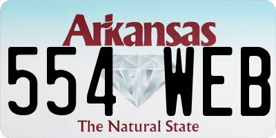AR license plate 554WEB