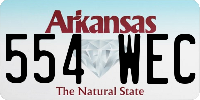 AR license plate 554WEC