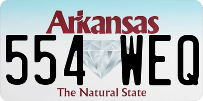 AR license plate 554WEQ