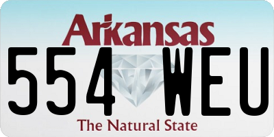 AR license plate 554WEU
