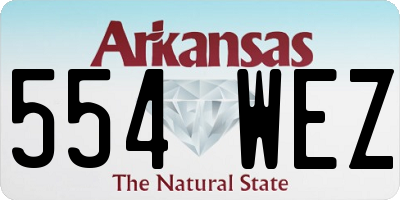 AR license plate 554WEZ