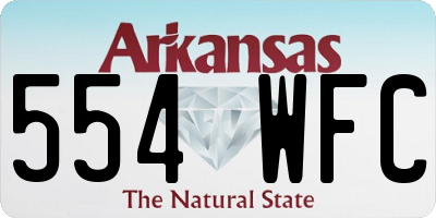 AR license plate 554WFC