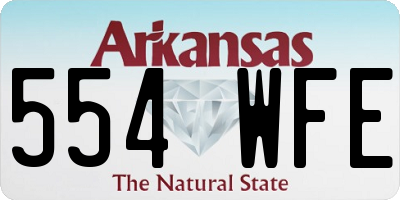 AR license plate 554WFE