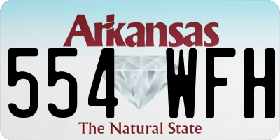 AR license plate 554WFH