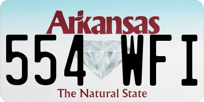 AR license plate 554WFI