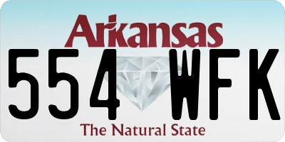 AR license plate 554WFK