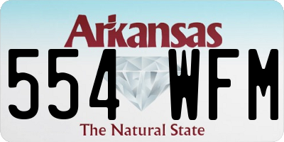 AR license plate 554WFM