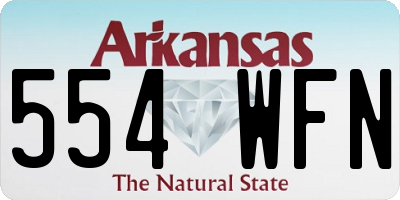 AR license plate 554WFN