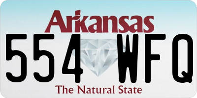 AR license plate 554WFQ