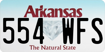 AR license plate 554WFS