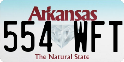 AR license plate 554WFT