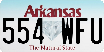 AR license plate 554WFU