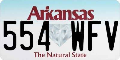 AR license plate 554WFV