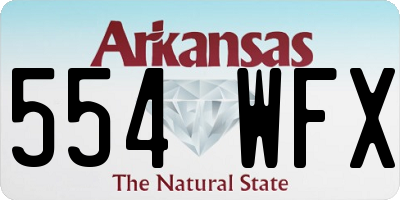 AR license plate 554WFX