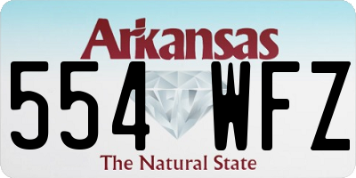 AR license plate 554WFZ