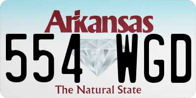 AR license plate 554WGD