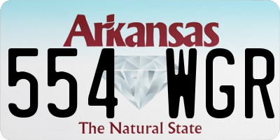 AR license plate 554WGR