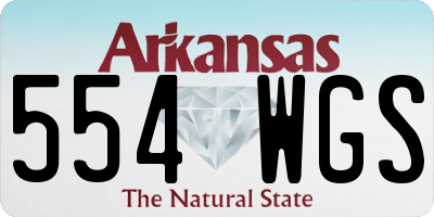 AR license plate 554WGS