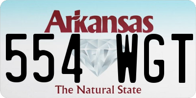 AR license plate 554WGT