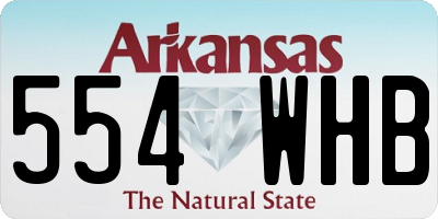 AR license plate 554WHB