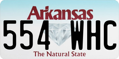 AR license plate 554WHC