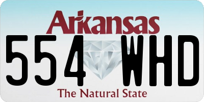 AR license plate 554WHD