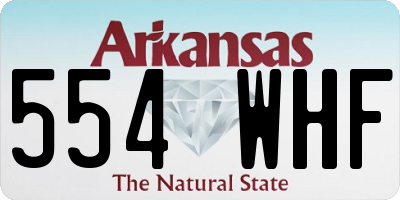 AR license plate 554WHF