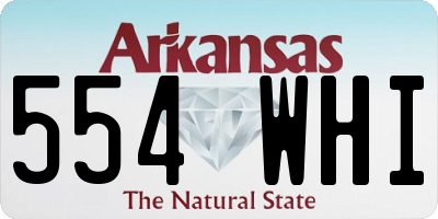 AR license plate 554WHI